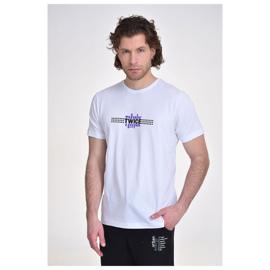 Target Ανδρική κοντομάνικη μπλούζα T-Shirt Single Jersey "Twice"